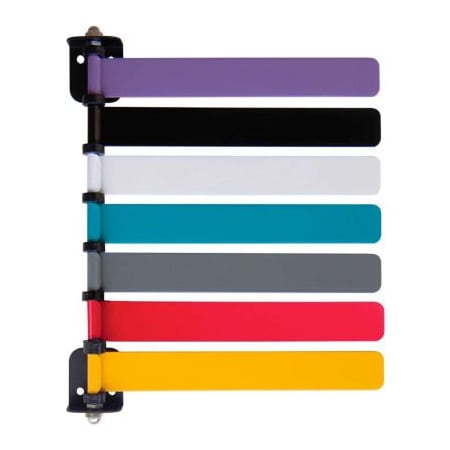 Omnimed. Omnimed 7-Flag Room ID System, 8inL Aluminum Flags, 1/PK 291817